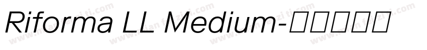 Riforma LL Medium字体转换